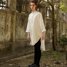 Load image into Gallery viewer, Meg By Design: Sutton Dress-Shirt in Cream
