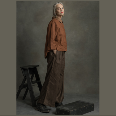 Danube Wide Leg Trousers in Cocoa