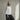 Silver linen shirt with longer back